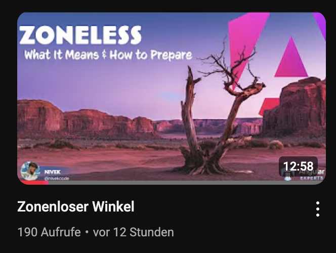 LOL — #YouTube auto-translations really be like:

“Did you ever wanted to find out more about Zonenloser Winkel?”

 #Angular #lostintranslation