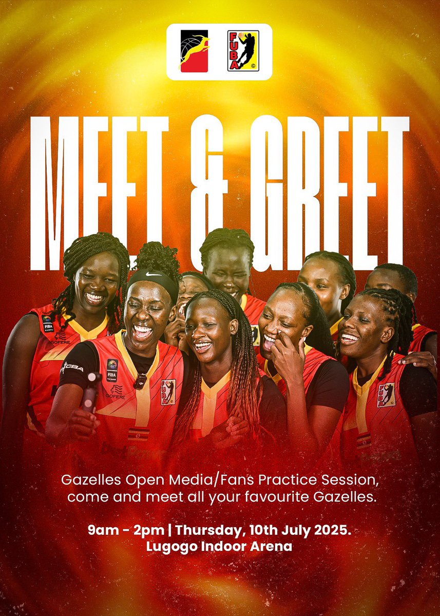 President of the Kachai addicts in 🇺🇬 (@justgystin) on Twitter photo Banange leero, tuli wano!
We are taking selfies with the <a href="/GazellesUG/">Gazelles Basketball</a>, selfies that we will post all through the <a href="/afrobasketwomen/">FIBA Women's Afrobasket</a> tournament!
See you there 💃🏻 #GazellesBasketball Banange leero, tuli wano!
We are taking selfies with the <a href="/GazellesUG/">Gazelles Basketball</a>, selfies that we will post all through the <a href="/afrobasketwomen/">FIBA Women's Afrobasket</a> tournament!
See you there 💃🏻 #GazellesBasketball