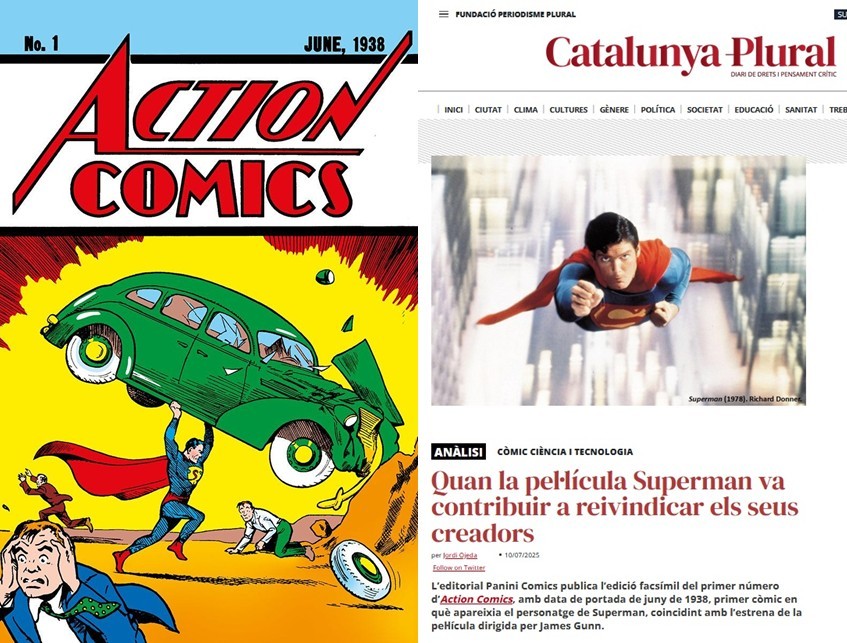 Article a <a href="/CatalunyaPlural/">CatalunyaPlural</a> amb motiu de l'edició facsímil de #ActionComics, coincidint amb l'estrena de #Superman 
Publica <a href="/PaniniComicsEsp/">Panini Cómics España</a> 

«Quan la pel·lícula Superman
va contribuir a reivindicar els seus creadors»

catalunyaplural.cat/ca/quan-la-pel…

#CòmicIEducació <a href="/TecnoCampus/">TecnoCampus</a>