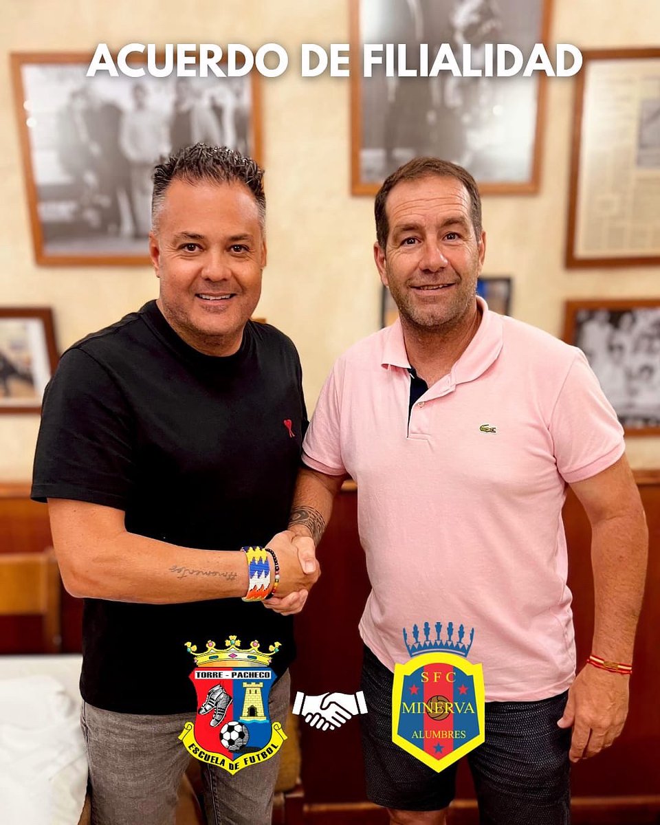 🤝 ¡Unidos por el desarrollo del fútbol base!

EF Torre Pacheco y SFC Minerva firman un acuerdo de filialidad para impulsar el talento joven y fortalecer sus proyectos deportivos.

¡Nueva etapa de compromiso, equipo y pasión! ⚽🔥

#EFTorrePacheco #SFCMinerva