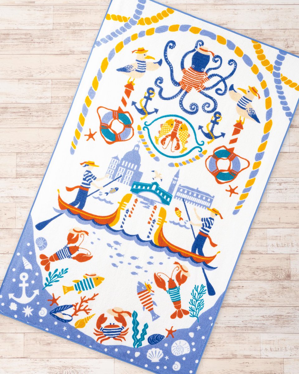 小梅ちゃんさま専用 スポーツタオル&マーフィー 子どもも大人も楽しめる、夏にぴったりのシリーズ「ヴェネチア」🐟 水