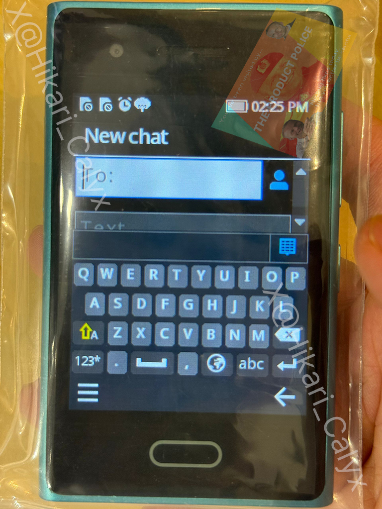 Here's a sick touch keyboard. No T9 option.
Hopefully your finger is small enough for typing.

The performance definitely can't handle voice recognition effectively.