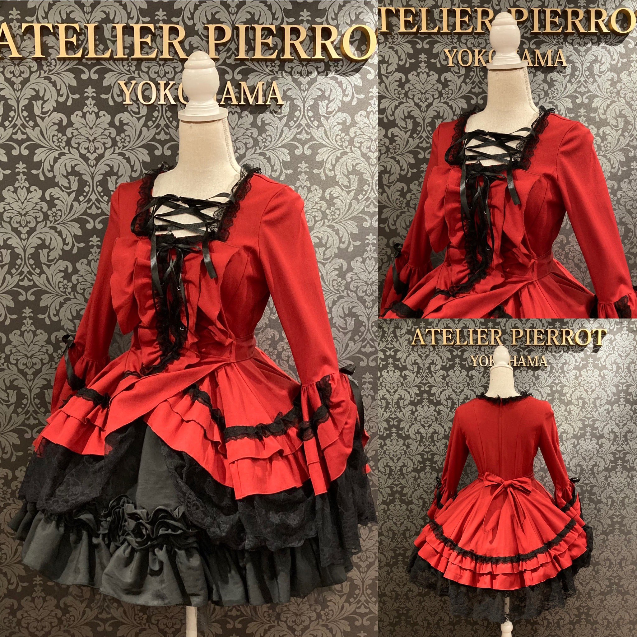 atelier pierrot ワンピースドレス 未使用☆ATELIER PIERROT アトリエピエロ ワンピース ドレス