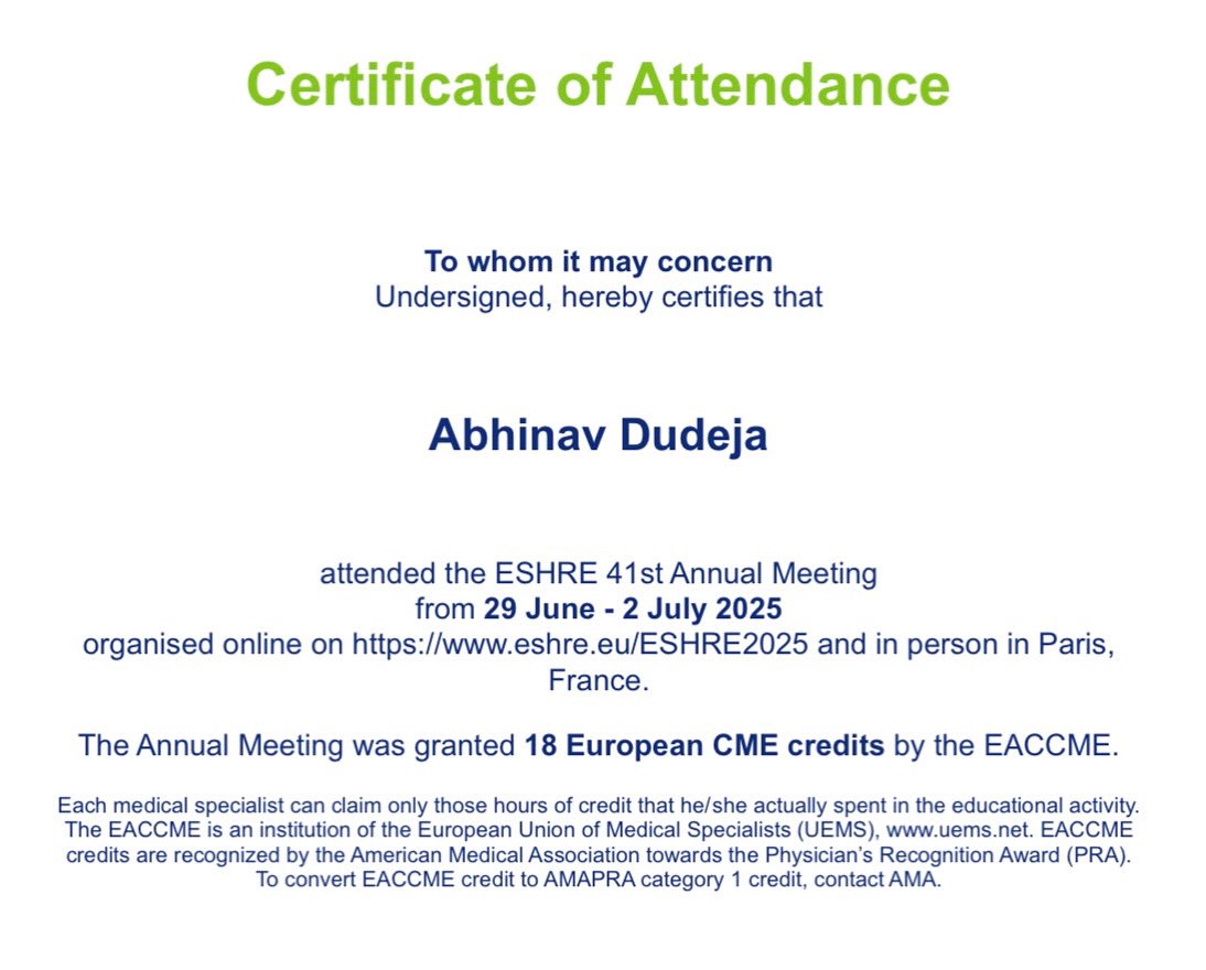 My first experience at the ESHRE conference in Paris was absolutely unforgettable! It truly felt like the mecca of academics and networking. 
This is just the beginning , looking forward to attending again next year. 
<a href="/ESHRE/">ESHRE</a> <a href="/theESHRE5/">The ESHRE 5</a>