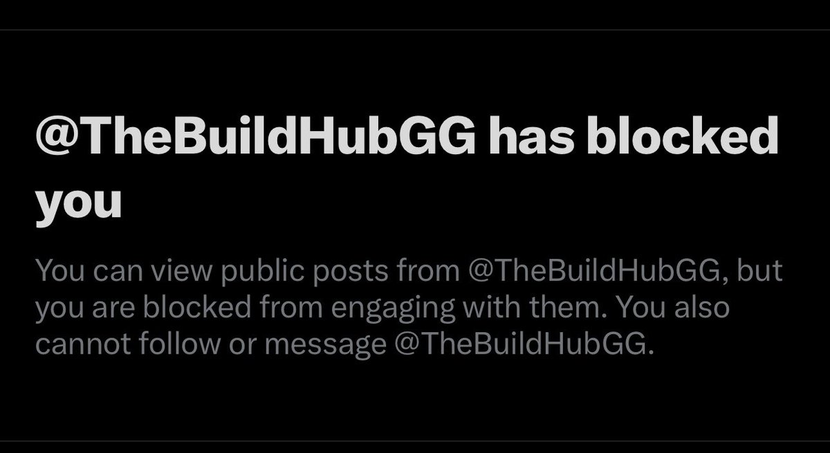 fluxatable's tweet image. really put the effort in the block me on his 2 accounts 😭 oh no I won’t see his terrible clickbait build tweets anymore 😩