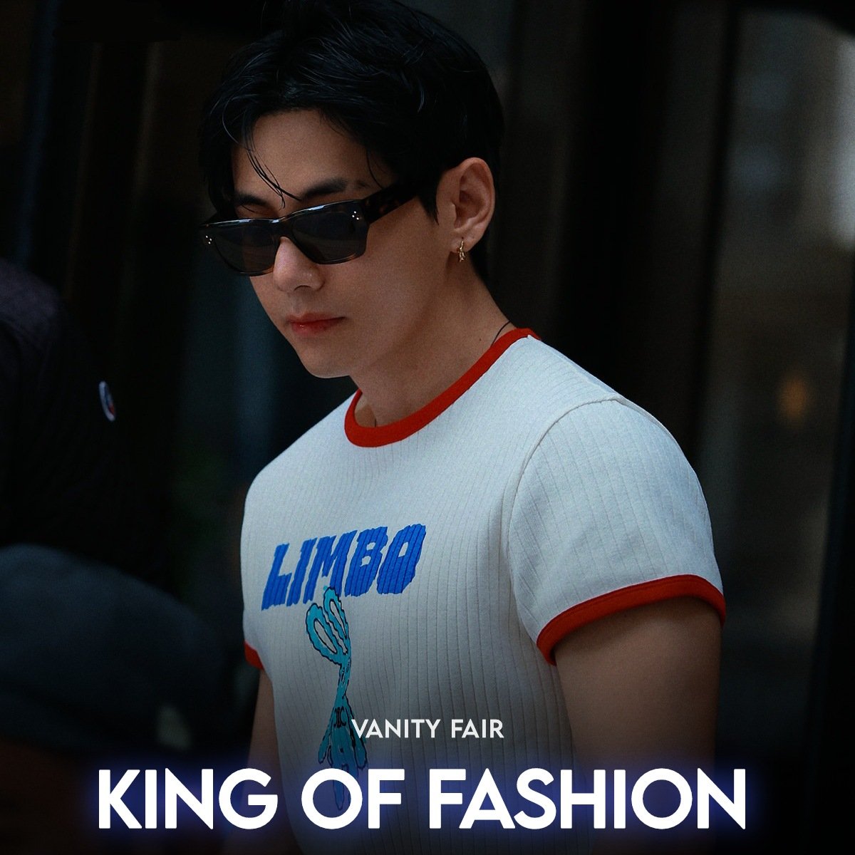 taedailypraise's tweet image. Vanity Fair France has named Kim Taehyung as the ‘King of Fashion’