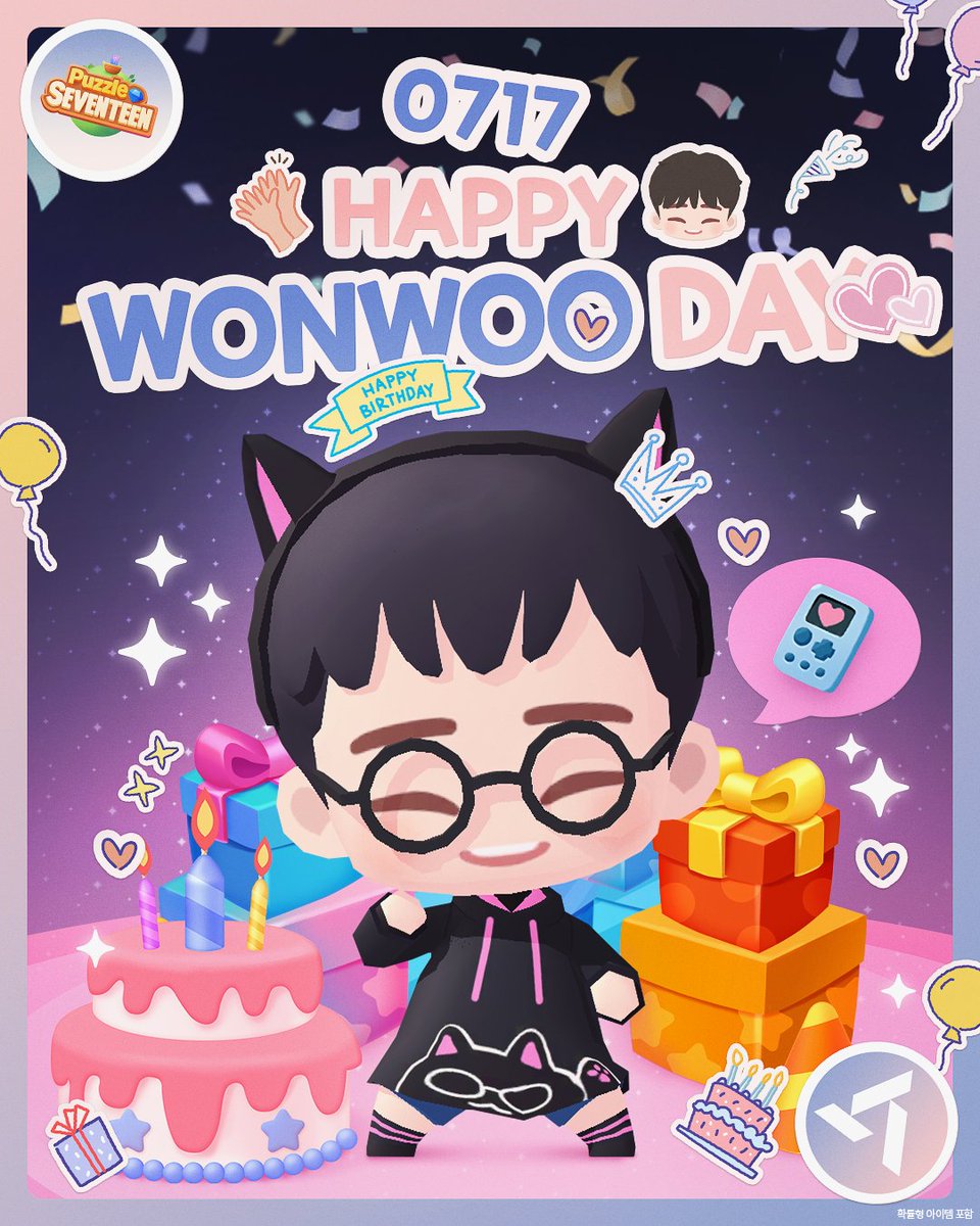 PuzzleSVT's tweet image. 😺 HAPPY #WONWOO DAY 

우리의 퍼즐보이 원우의 생일을 축하해!
🎮 hybe.im/ChH1X

#퍼즐세븐틴 #PuzzleSEVENTEEN
#SEVENTEEN #세븐틴