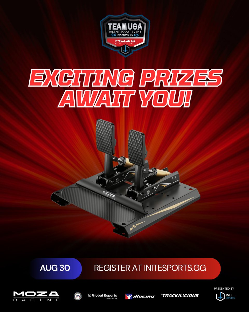 Init Esports (@init_esports) on Twitter photo We’re not just racing — we’re racing for glory AND exciting prizes powered by <a href="/moza_racing/">MOZA Racing</a> !
From cutting-edge sim gear to exclusive swag, racers and spectators alike have a shot at winning.
#TEAMUSA #MOZARacing #SimRacing #EsportsOlympics #TRACKILICIOUS #Gaming #Motorsports We’re not just racing — we’re racing for glory AND exciting prizes powered by <a href="/moza_racing/">MOZA Racing</a> !
From cutting-edge sim gear to exclusive swag, racers and spectators alike have a shot at winning.
#TEAMUSA #MOZARacing #SimRacing #EsportsOlympics #TRACKILICIOUS #Gaming #Motorsports