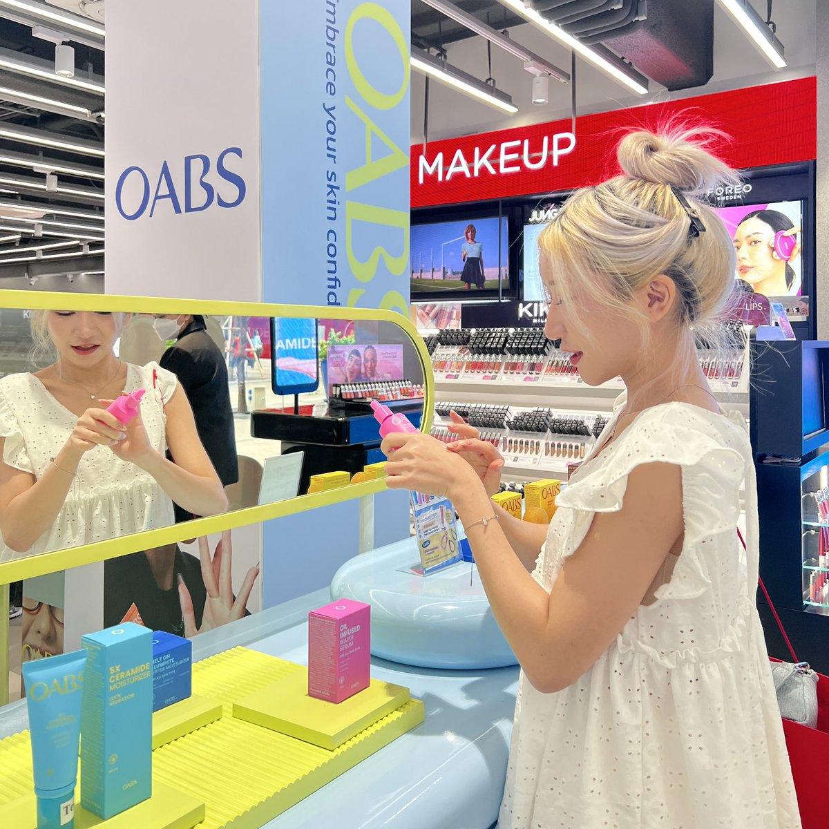 แกรร  OABS  แบรนด์แม่โอปอล์ จัดบูธที่ BEAUTRIUM สยามสแควร์ ยกมาครบทุกไลน์ทั้งตัวใหม่ ตัวปัง มาลองมาเทสกันได้เลยย  มีวันที่ 9-15 ก.ค. นี้น้า 💖  #OABSxBEAUTRIUM #OABSkincare #OABS