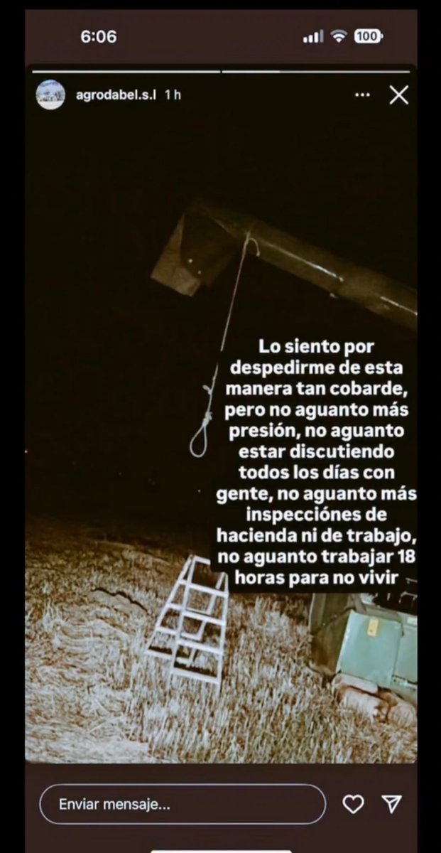 Qué fuerte😰

Muere David Lafoz, el joven agricultor símbolo de la lucha del campo aragonés. Fue candidato por VOX en Belchite 🚜🇪🇸

Pobre chaval D.E.P 🖤