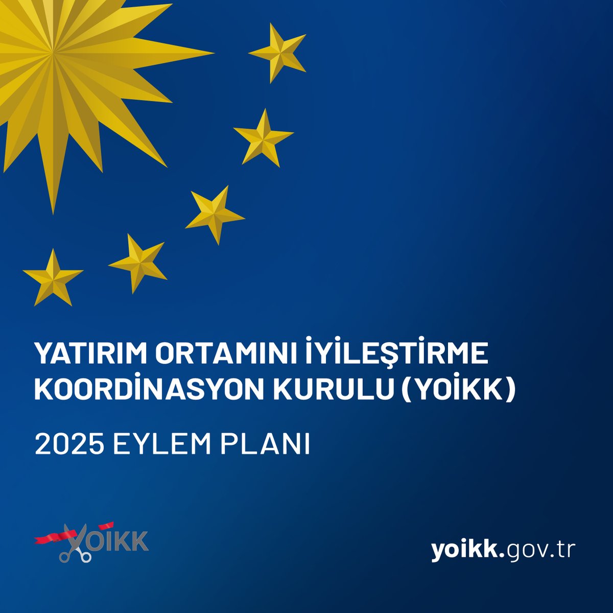 YOİKK'TEN 39 MADDELİK EYLEM PLANI

Yatırım Ortamını İyileştirme Koordinasyon Kurulu (YOİKK);

12. Kalkınma Planı, Orta Vadeli Program ve "Türkiye Yüzyılı" vizyonu başta olmak üzere üst politika ve strateji belgeleriyle uyumun gözetildiği ve özel sektörün yatırım ortamına ilişkin