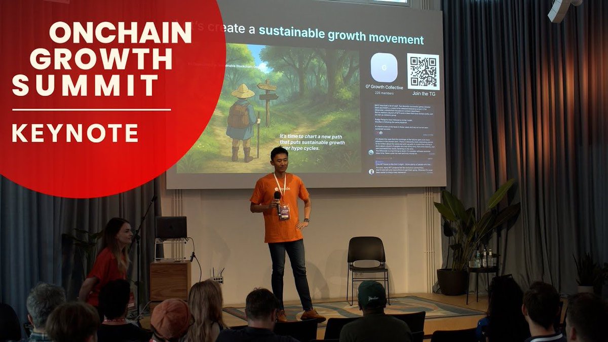 Onchain Growth Club (@onchaingrowth) on Twitter photo Speculation got us here - data will take us further.
⚠️ 50 % of tokens since ’21 already dead.
💎 < 5 % of wallets generate 70 % of on-chain value.
📈 Score & empower these power users to unlock sustainable growth.
Watch <a href="/composeus/">Brett Li | composeus.eth</a> from <a href="/flipsidecrypto/">Flipside 📈</a> at Onchain Growth Summit Speculation got us here - data will take us further.
⚠️ 50 % of tokens since ’21 already dead.
💎 < 5 % of wallets generate 70 % of on-chain value.
📈 Score & empower these power users to unlock sustainable growth.
Watch <a href="/composeus/">Brett Li | composeus.eth</a> from <a href="/flipsidecrypto/">Flipside 📈</a> at Onchain Growth Summit