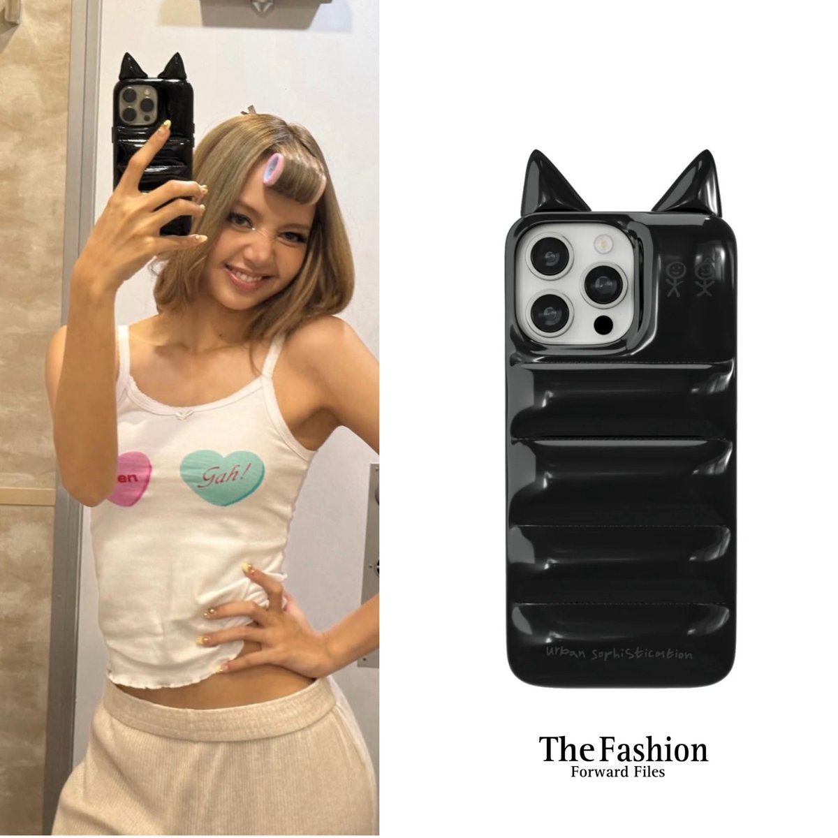Lisa has a urban sophistication Jade the puffer phone case