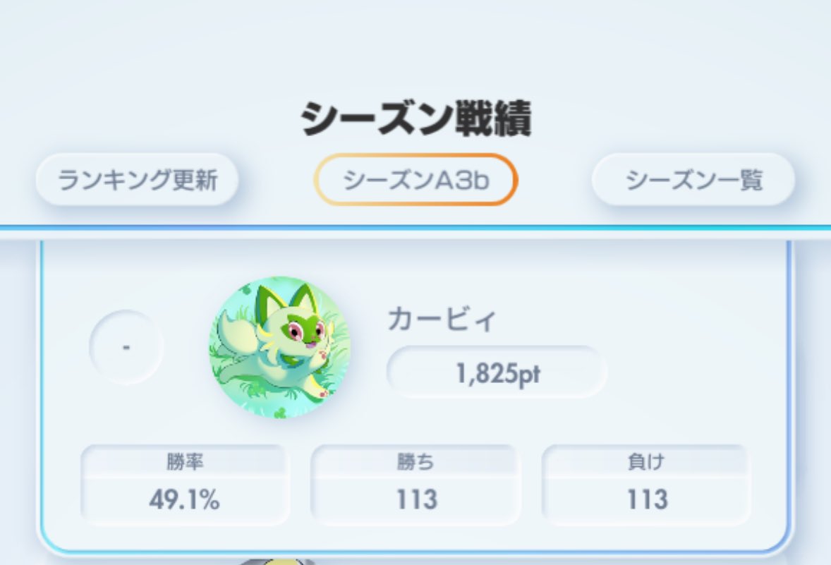 443keg's tweet photo. ようやく星を五分に戻せました。デッキはダクギラ、ブースター、ゲコニンフ辺りを主に使ってます。
にしても10000位のボーダーどこ行ったん？

#ポケポケ
#ポケポケランクマ https://t.co/AWvB8GBW4V