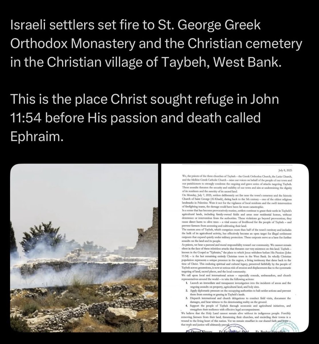 Why would you bomb a church if your target is Hamas?