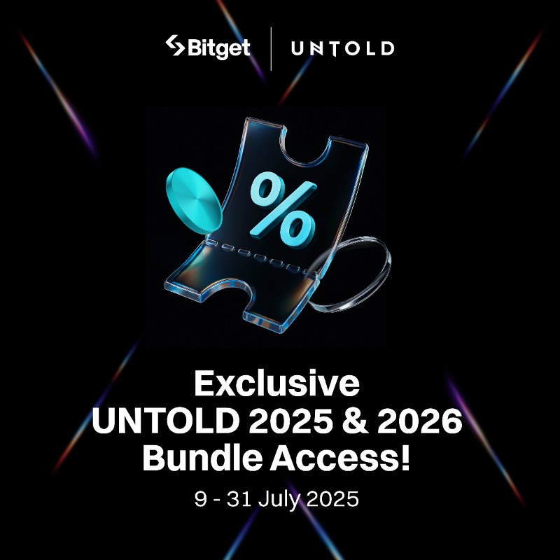 bitget's tweet photo. Exclusive Bundle to all #Bitget users and @UNTOLDFestival fans!
📩 Click the image to check how to join!
🔹Snag bounties worth €310:
🔹UNTOLD 2025 GA: €40 back on your festival wristband
🔹UNTOLD 2026 GA: pay just 40% of the final ticket price
#UNTOLDxBitget #FeelTheBeat