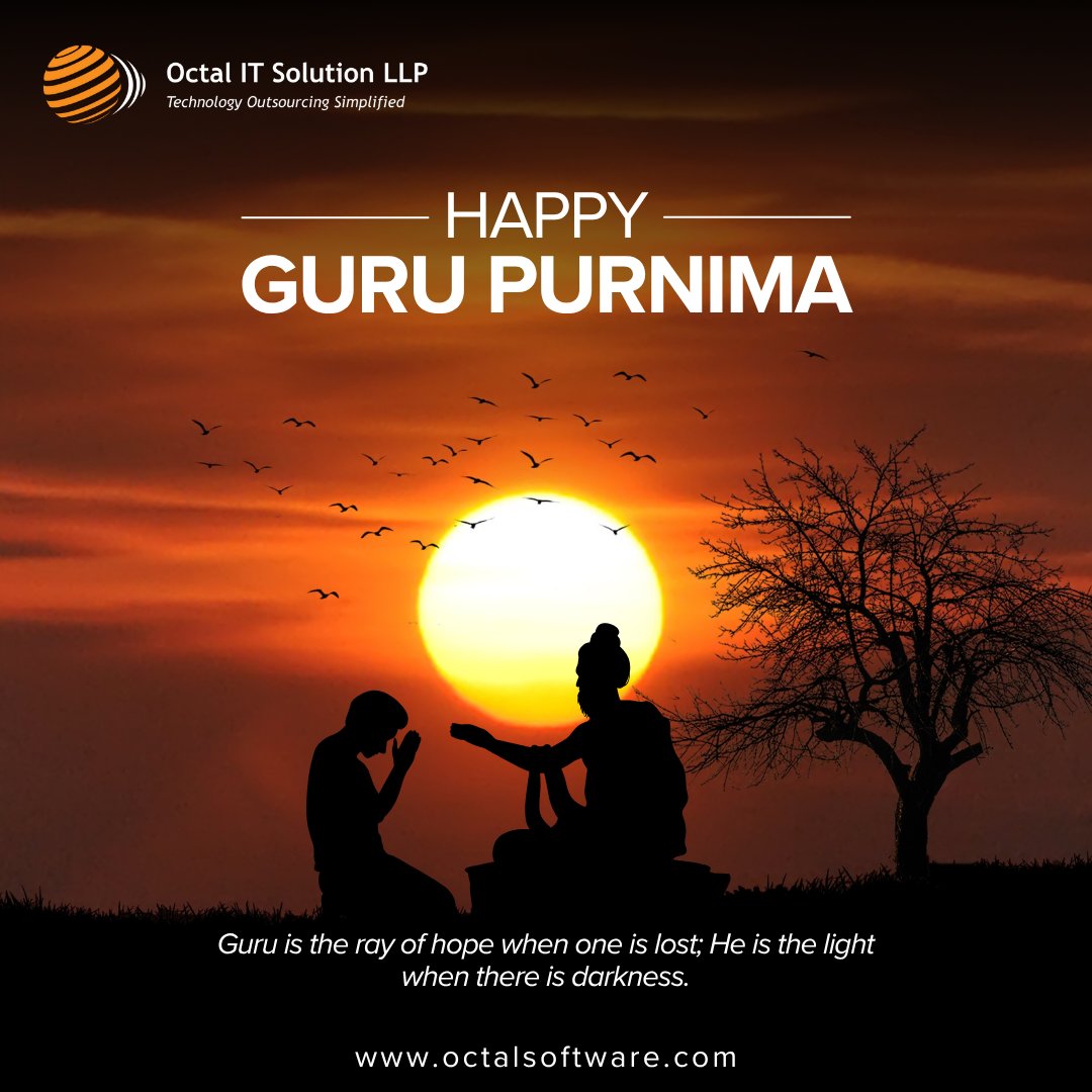 octalitsolution's tweet image. On this sacred day of Guru Purnima, we bow to the light of wisdom that guides us from darkness to clarity. Gratitude to all the Gurus who inspire, uplift, and lead the way. 🙏 #GuruPurnima #GratitudeToGurus