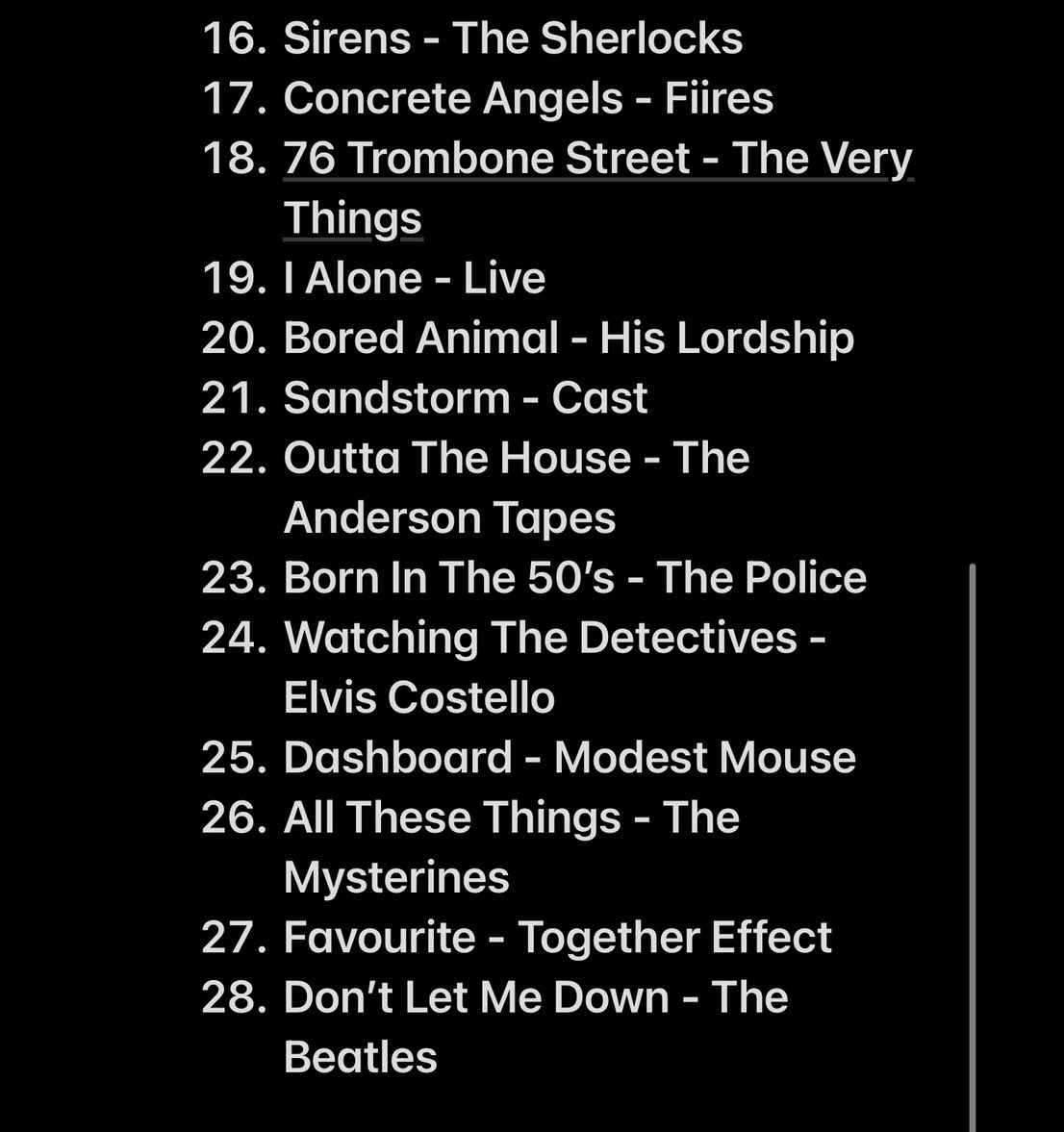 Last nights Playlist!
Embrace the culture……