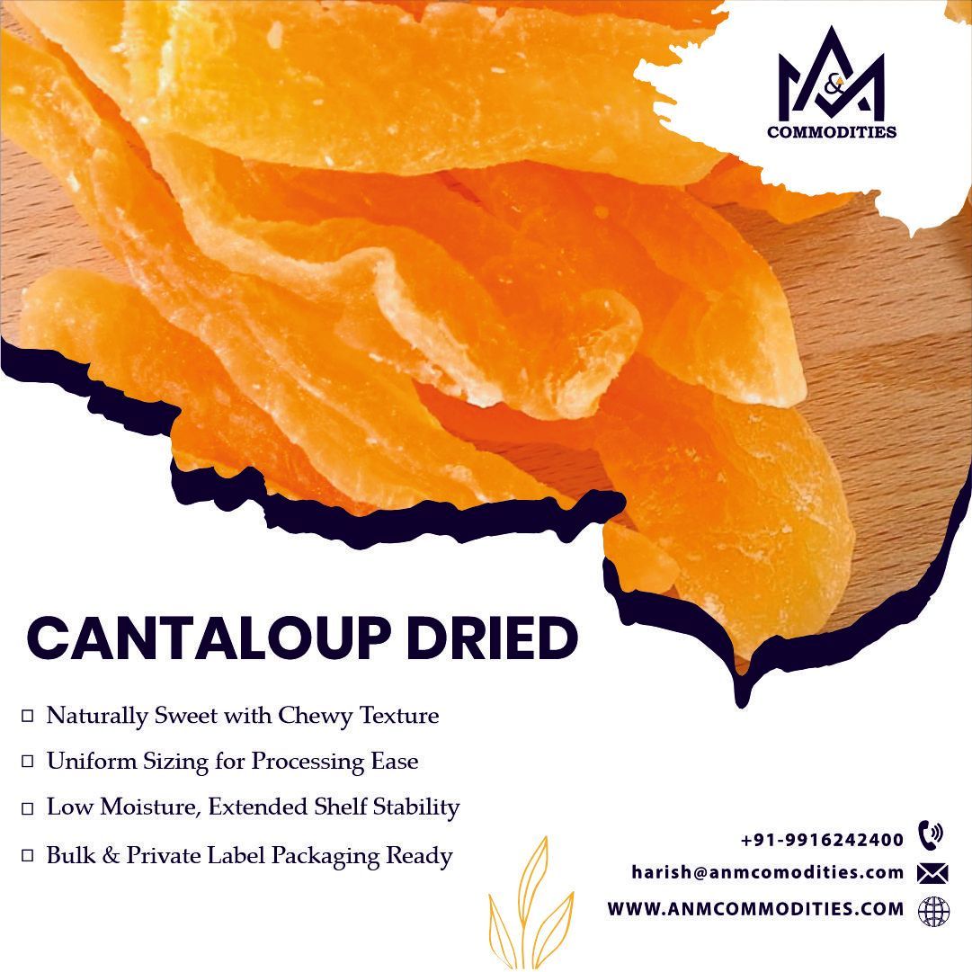 Looking for bulk dried cantaloup? 🍈
A&amp;M Commodities delivers export-ready quality, with logistics strength &amp; sourcing direct from origin. Serving EU, MENA &amp; Asia.
🌐 anmcommodities.com | 📲 buff.ly/g1SXTpw
#DriedCantaloup #AgroTrade #B2BIngredients