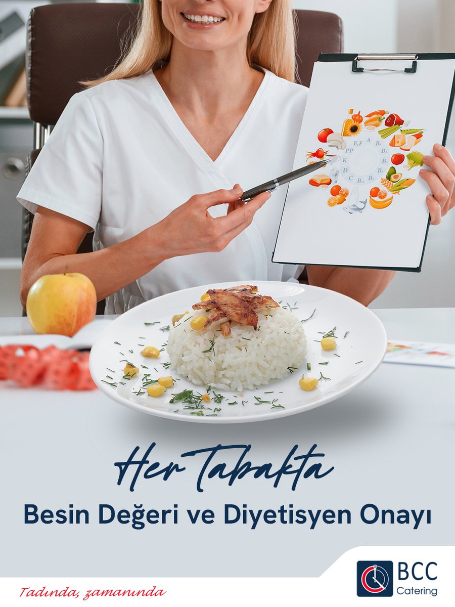 Her öğünün besin değerlerini diyetisyenlerimizle birlikte özenle hesaplıyor, kayıt altına alıyor ve sizlerle paylaşıyoruz. Çünkü ne yediğinizi bilmenin sağlıklı ve dengeli beslenmenin ilk adımı olduğuna inanıyoruz. Sağlıkla, güvenle ve şeffaflıkla…
 #Catering #BCCCatering
