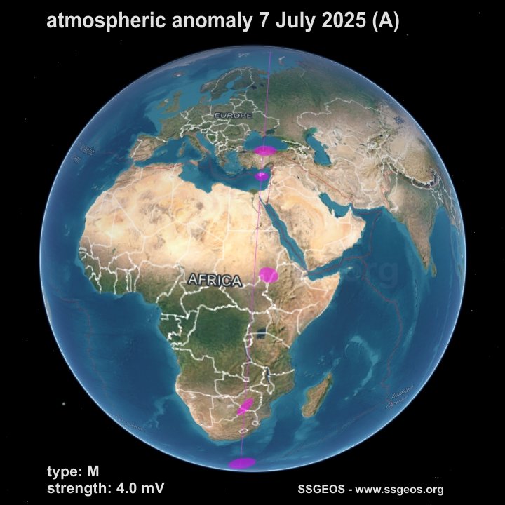 SSGEOS Websitesinin atmosferik elektrik yükü ölçümlerine göre, Ülkemizin kuzeyinde 15_20 gün içinde şiddetli bir deprem olabilir.