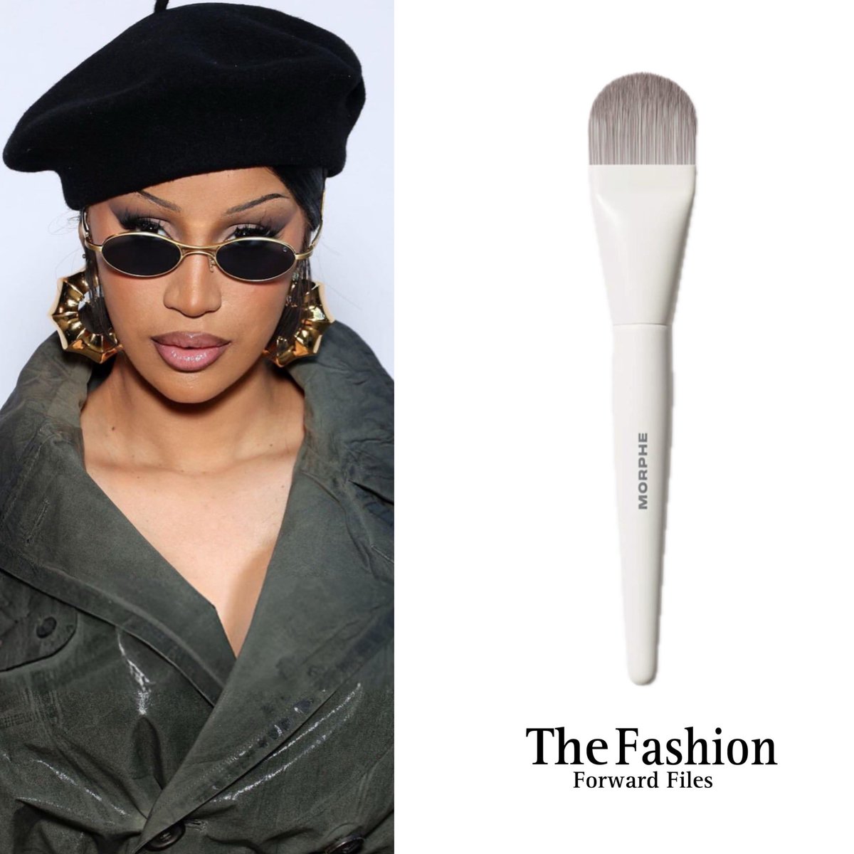 FashFwrdFiles's tweet image. Cardi B’s makeup artist used the Morphe M107 paddle cream and foundation brush 
-
#morphe #cardib