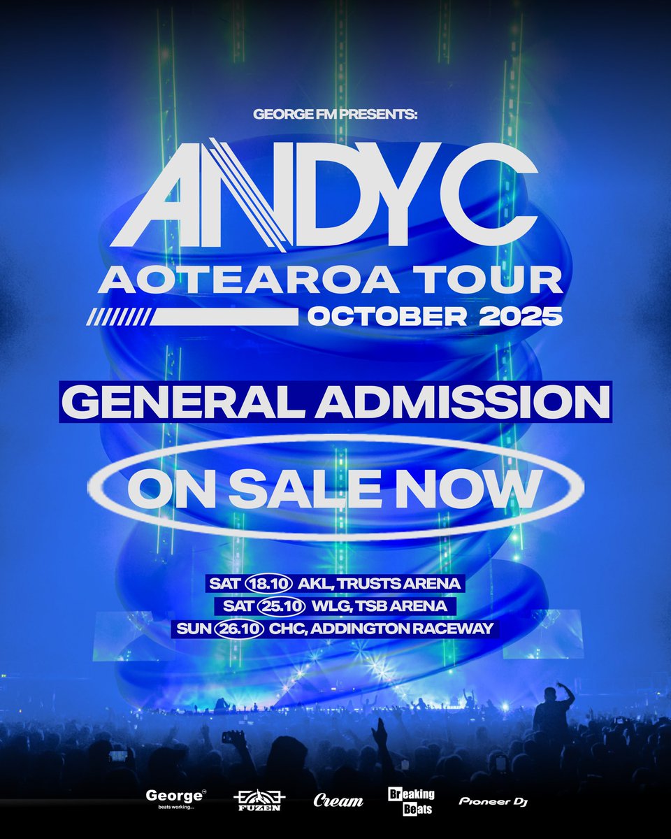 ANDYC_ram's tweet image. NZ crew - early bird tickets are sold out - general sale is available now 🎟🔥
Auckland, Wellington, Christchurch..
See you in October.
drop.cobrand.com/d/andycofficia…