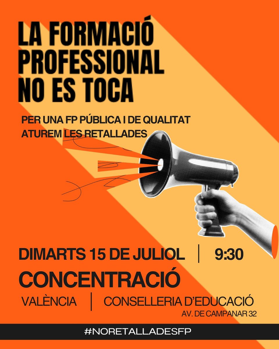 Eva_labernia's tweet photo. El curs 25-26 no començarà amb normalitat. Ens faltes companys i ens sobra burocràcia. #noretalladesFP https://t.co/almfYVnMDg