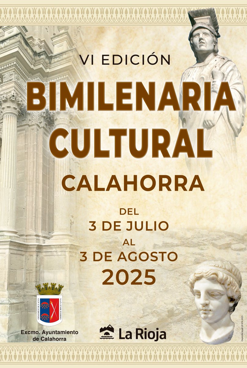 🎶🖼️🏛️ Agenda cultural de Calahorra, del 10 al 15 de julio
LÉELA EN:  tinyurl.com/yu5e76n

#AgendaCultural #Calahorra