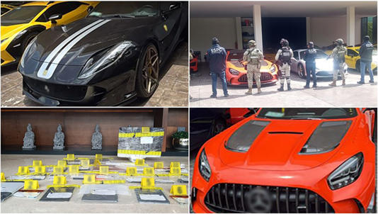 operativo realizado por fuerzas armadas, la Fiscalía General de la República (FGR) aseguró 14 autos de lujo en una vivienda de la ciudad de Mérida, Yucatán.

Este cateo relacionado con el asesinato un vendedor de autos de lujo en 2024, estafador en Yucatán Y N.L