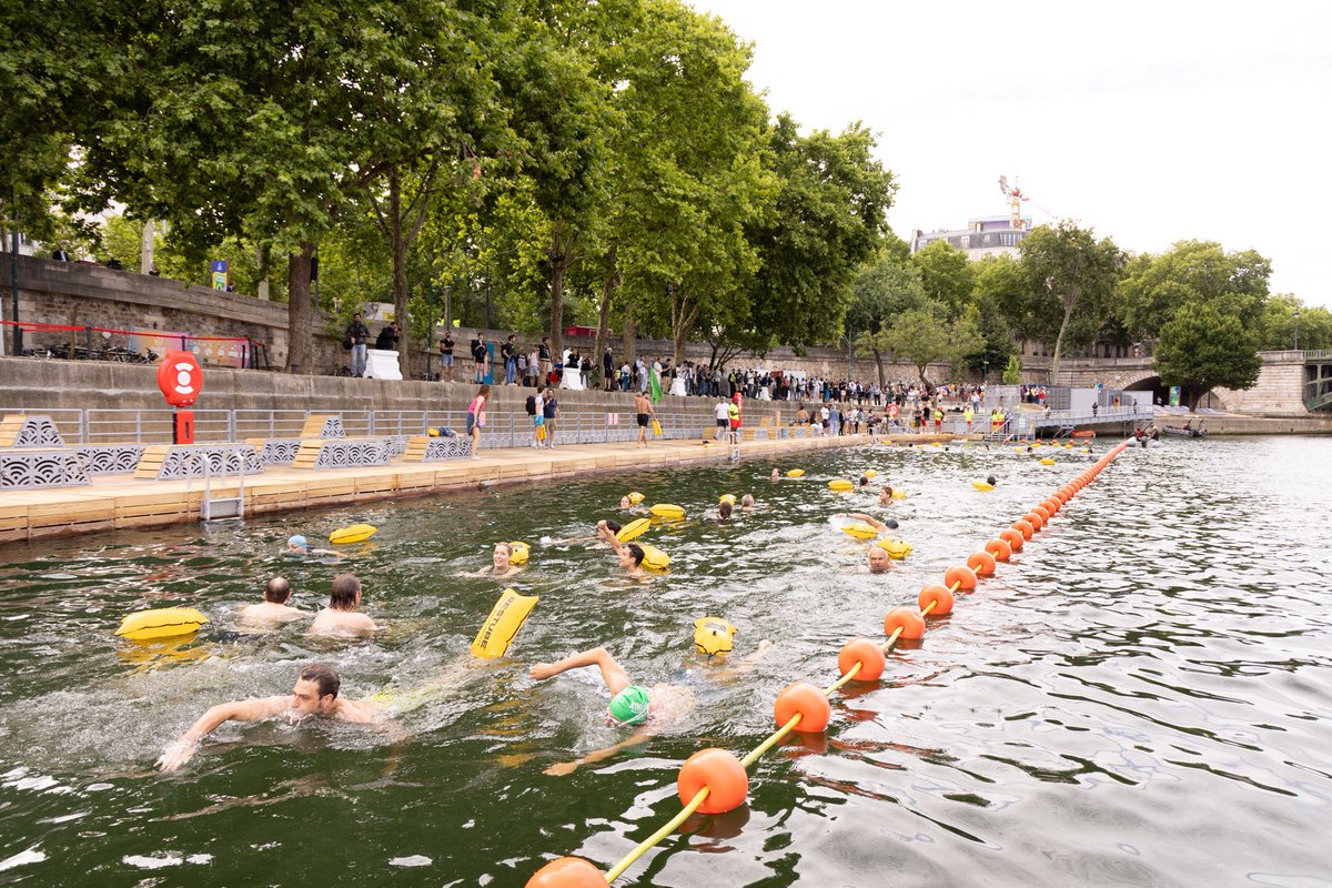 La baignade dans la Seine est de nouveau possible dès ce matin à Paris Centre.

Jusqu’à 12h venez nager entre le Pont Marie et le Pont de Sully 😎.