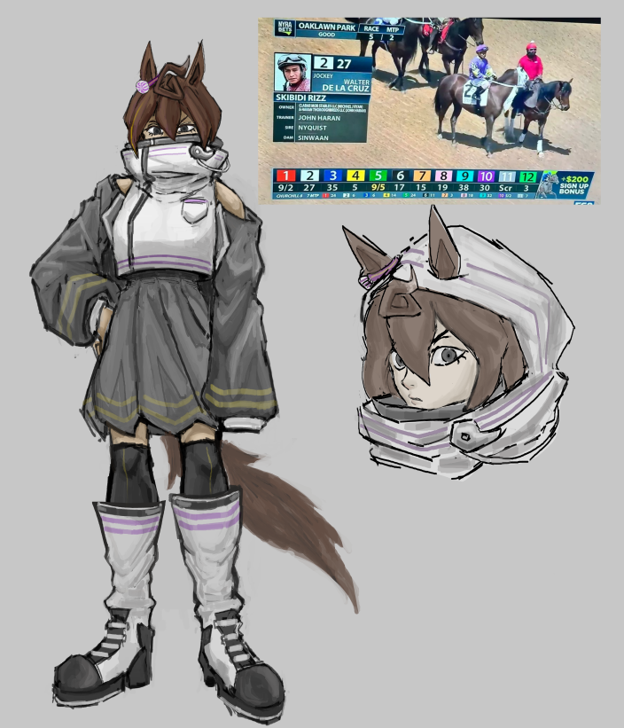 I tried to turn Skibidi Rizz into a UmaMusume Character