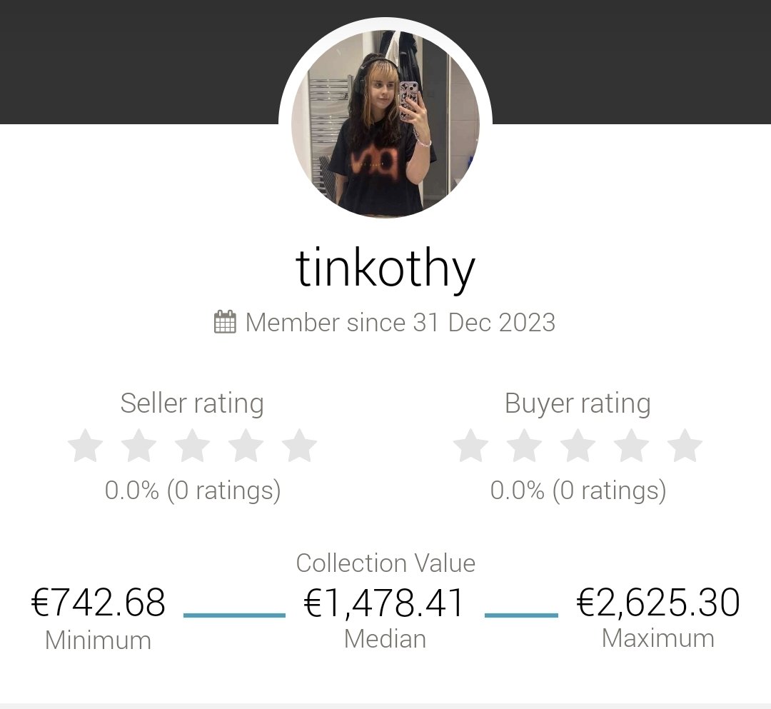 tinkothy's tweet image. updated my discogs for the first time in like 2 years