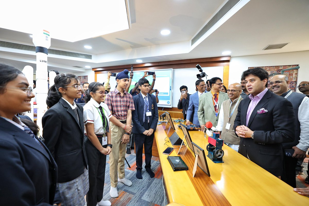 Jyotiraditya M. Scindia (@jm_scindia) on Twitter photo Delighted to inaugurate the VTU-VRIF Telecom Centre of Excellence in Bengaluru on the auspicious occasion of Guru Purnima, a pioneering initiative with VRIF & @TCOEIndia.
Inspired by PM <a href="/narendramodi/">Narendra Modi</a> ji’s visionary call of 'Jai Anusandhan', the Centre is poised to become a Delighted to inaugurate the VTU-VRIF Telecom Centre of Excellence in Bengaluru on the auspicious occasion of Guru Purnima, a pioneering initiative with VRIF & @TCOEIndia.
Inspired by PM <a href="/narendramodi/">Narendra Modi</a> ji’s visionary call of 'Jai Anusandhan', the Centre is poised to become a