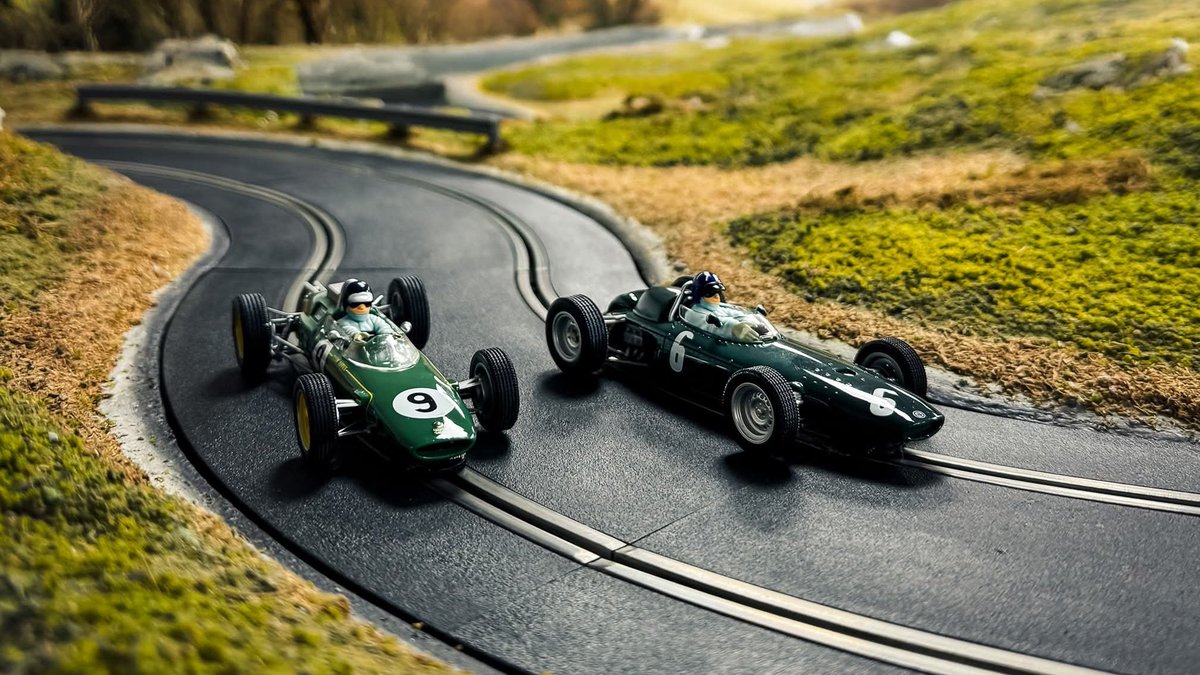 New #scalextric 1963 Monaco Grand Prix Twin Pack (Ref: C4580A). Special box set features two legendary cars driven by Jim Clark and Graham Hill. Now available at pendleslotracing.co.uk #slotcars