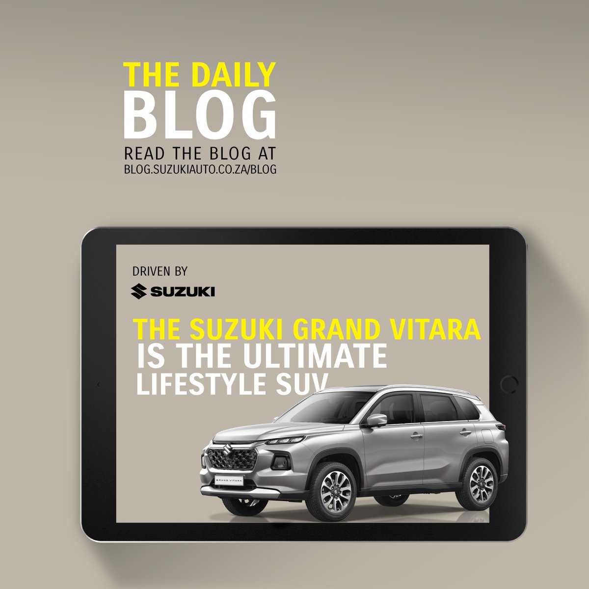 Suzuki_ZA's tweet image. Step inside the Grand Vitara & see why it’s the ultimate lifestyle SUV for South Africans. 😎 Navigating city streets daily, enjoying weekend getaways or road tripping for local hidden gems? It's the mix of comfort, capability & style you need: brnw.ch/21wU21J #SuzukiSA