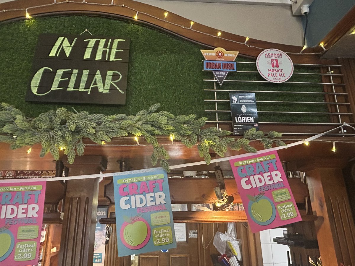 NLondonCAMRA's tweet image. Cask ales at The Beaton Docket in Cricklewood last weekend. Cider festival just finished.