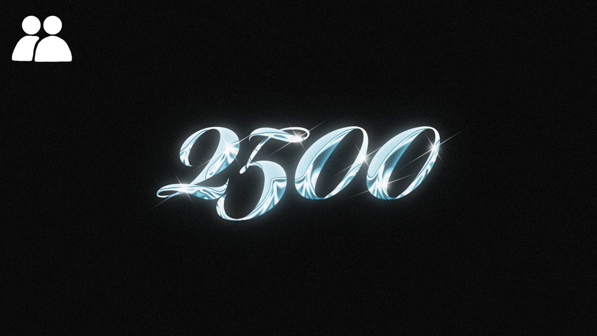 2500 members ✅

This is a good start. Happy to be checking milestones off the list this early into our CTO.

PS: Big news later today

$WRC