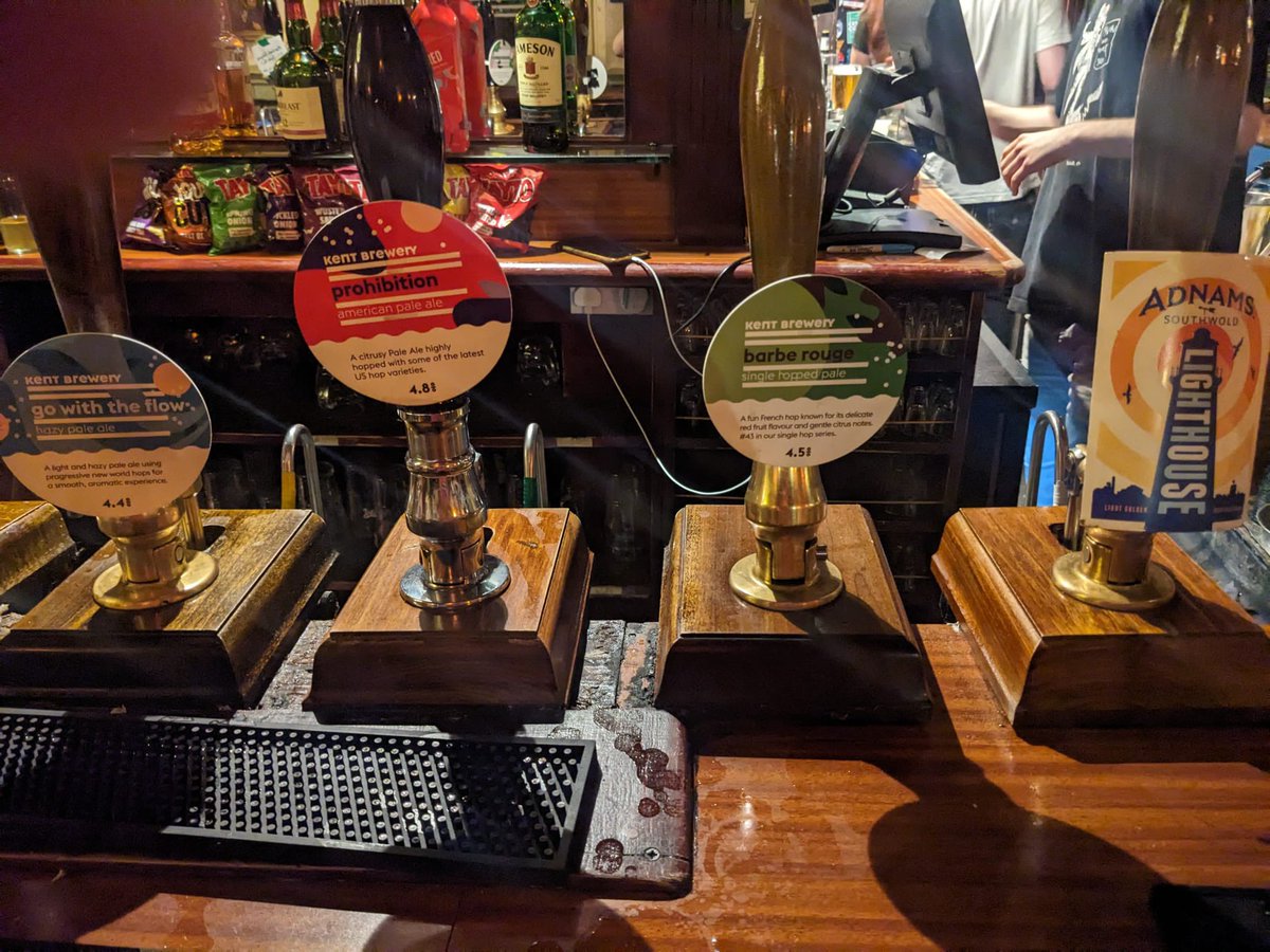 NLondonCAMRA's tweet image. Cask ales at Tapping The Admiral in Kentish Town last night.
