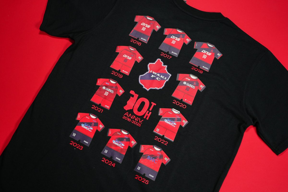 いわきFC 10周年記念グッズセット ユニフォーム S タオル うちわ いわきFC 10周年記念グッズセット ユニフォーム S タオル うちわ