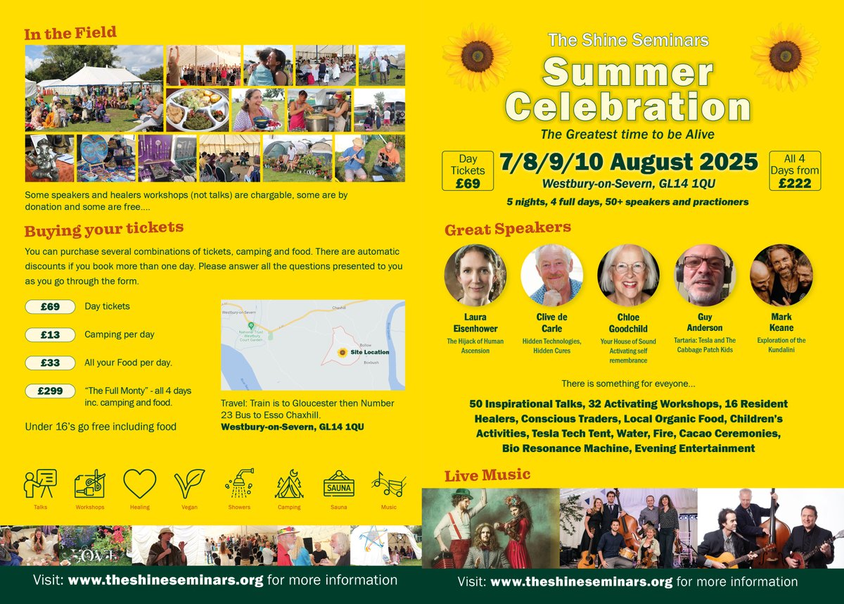 Join in the massive Shine Celebration Aug 7-10.  I'm giving a talk on the Perpetual Choirs, workshop on Mechanics of Manifestation and daily wellbeing exercises.  Tickets at theshineseminars.org