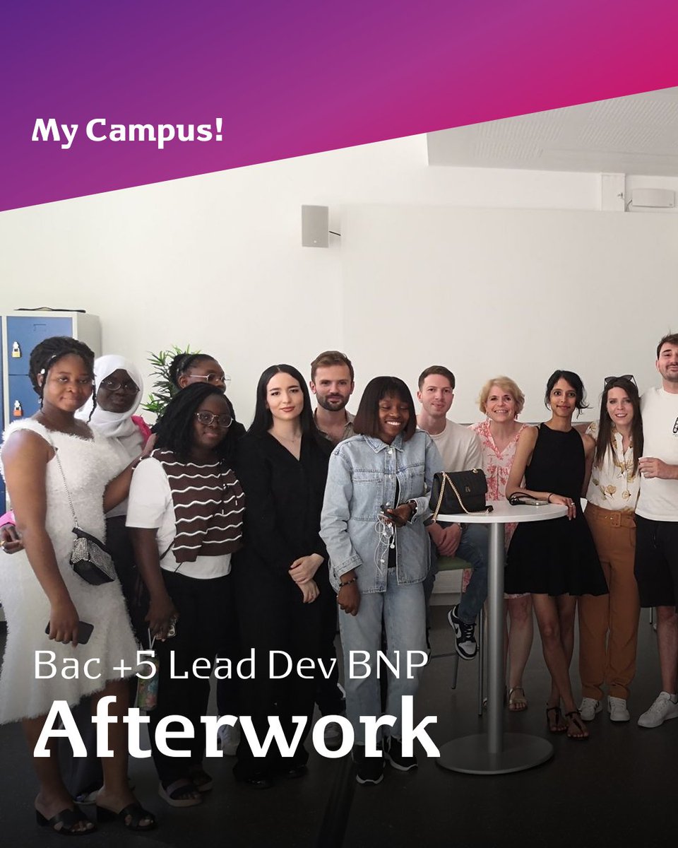 CodingEsieeIT's tweet image. Retour sur l’afterwork de la Coding Factory Paris 😎
Un moment de convivialité entre les étudiants de M1 et M2 de la formation Lead Dev BNP.
Mention spéciale aux M2 dont l’alternance a débouché sur un CDI !
Merci à Nabila Essed et Denis Lefevre pour leur présence.
#Afterwork