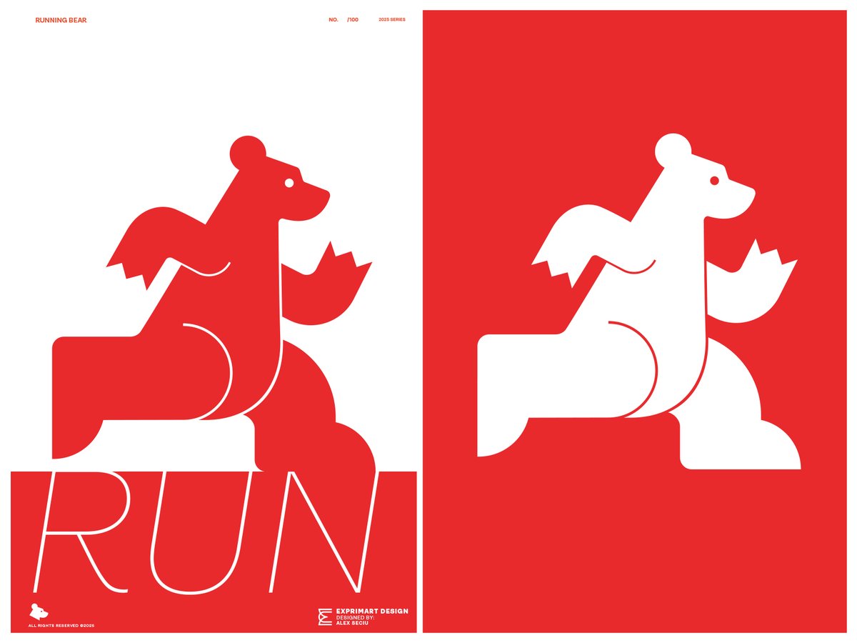 Running Bear - second design from the "BEARLY HUMAN" collection.
A bold and playful design capturing the energy of a bear in motion. This design is part of a unique collection of bears doing cool things. Perfect for T-shirts, apparel, and merch.