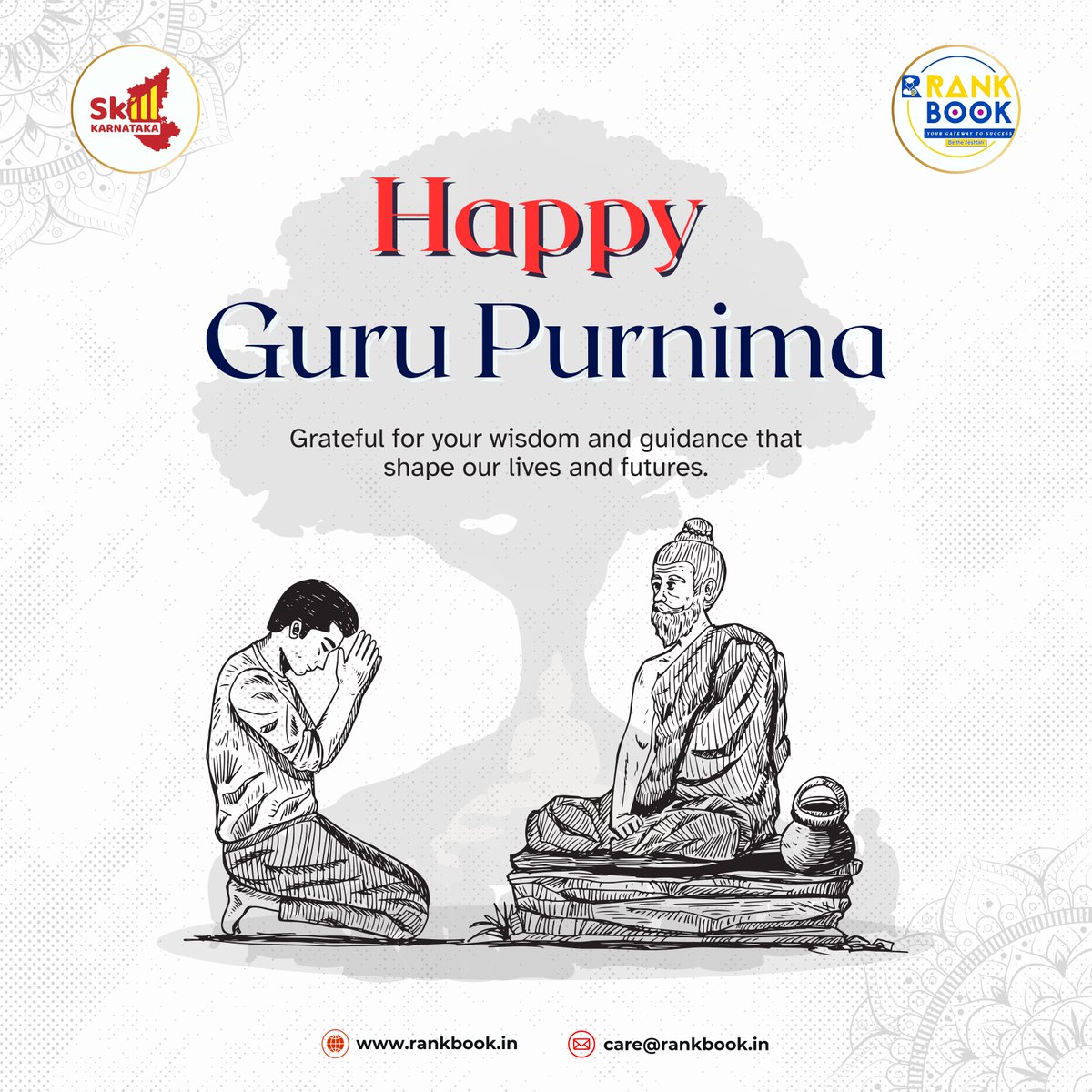 RankBook1's tweet photo. Happy Guru Poornima! 🙏

On this sacred day, we at RankBook honor the guiding lights who shape our minds, ignite our curiosity, and lead us toward knowledge and purpose.
To all the mentors, educators, and gurus — thank you for being the reason behind so many bright futures. 🌟 https://t.co/HmPAiQ2VjA