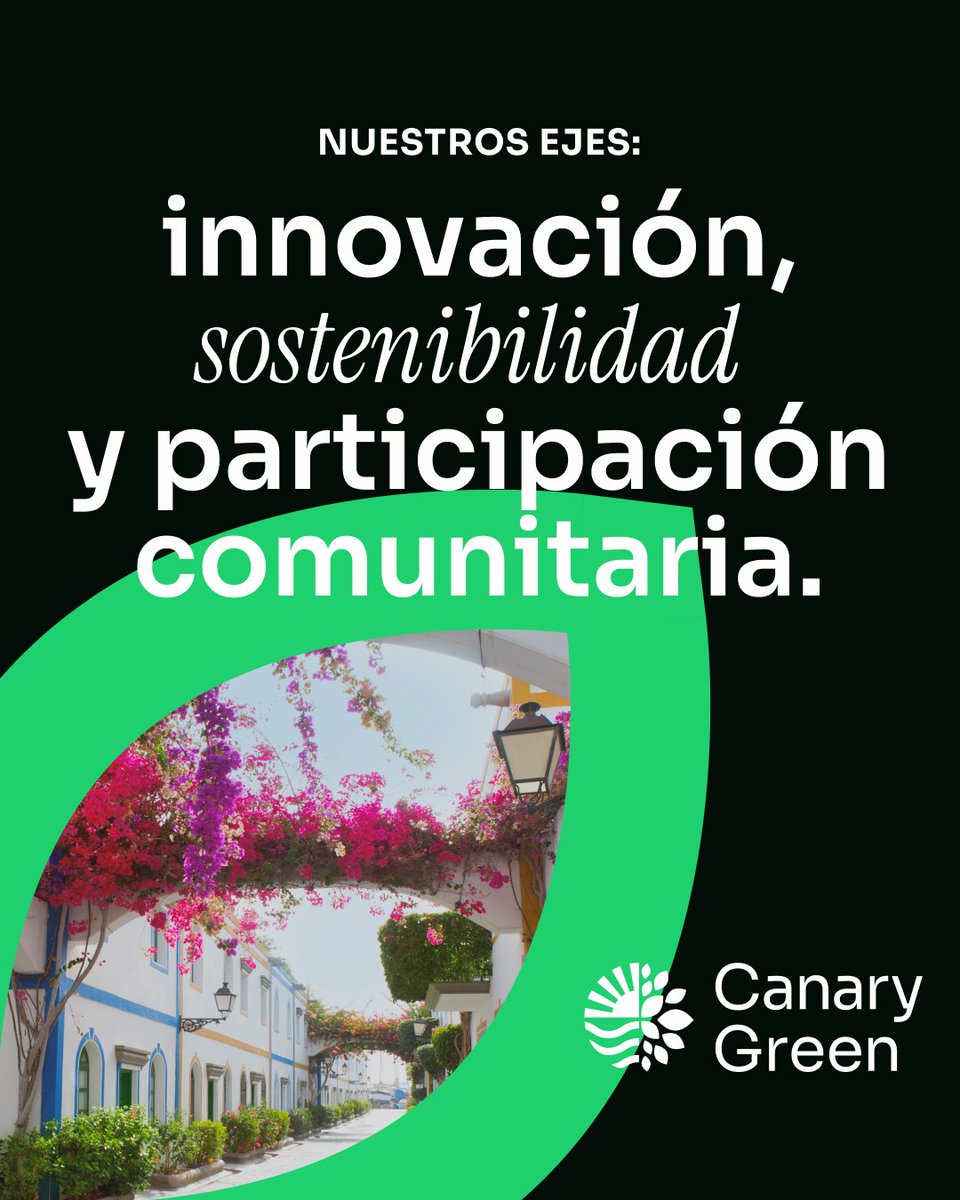 ¿Cuáles son sus cuatro ejes principales?
 🌿 La sostenibilidad no es solo una idea, ¡es una estrategia! 🚀 
 Canary Green se construye sobre cuatro pilares clave. Cada paso nos acerca a un turismo más consciente y responsable. 
 ¿Quieres conocer más? 👇
 canarygreen.amtcanarias.es