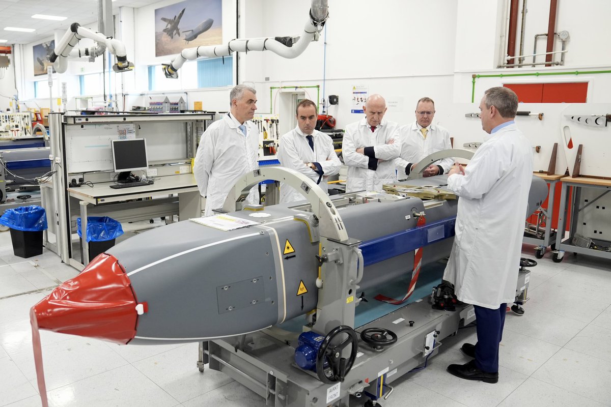 jjgiddens's tweet image. Secretary of State for Defence John Healey with French Minister for the Armed Forces Sebastien Lecornu during a visit to missile systems company MDBA in Stevenage in Hertfordshire, as Britain and France are to order more of the highly lethal Storm Shadow cruise missiles