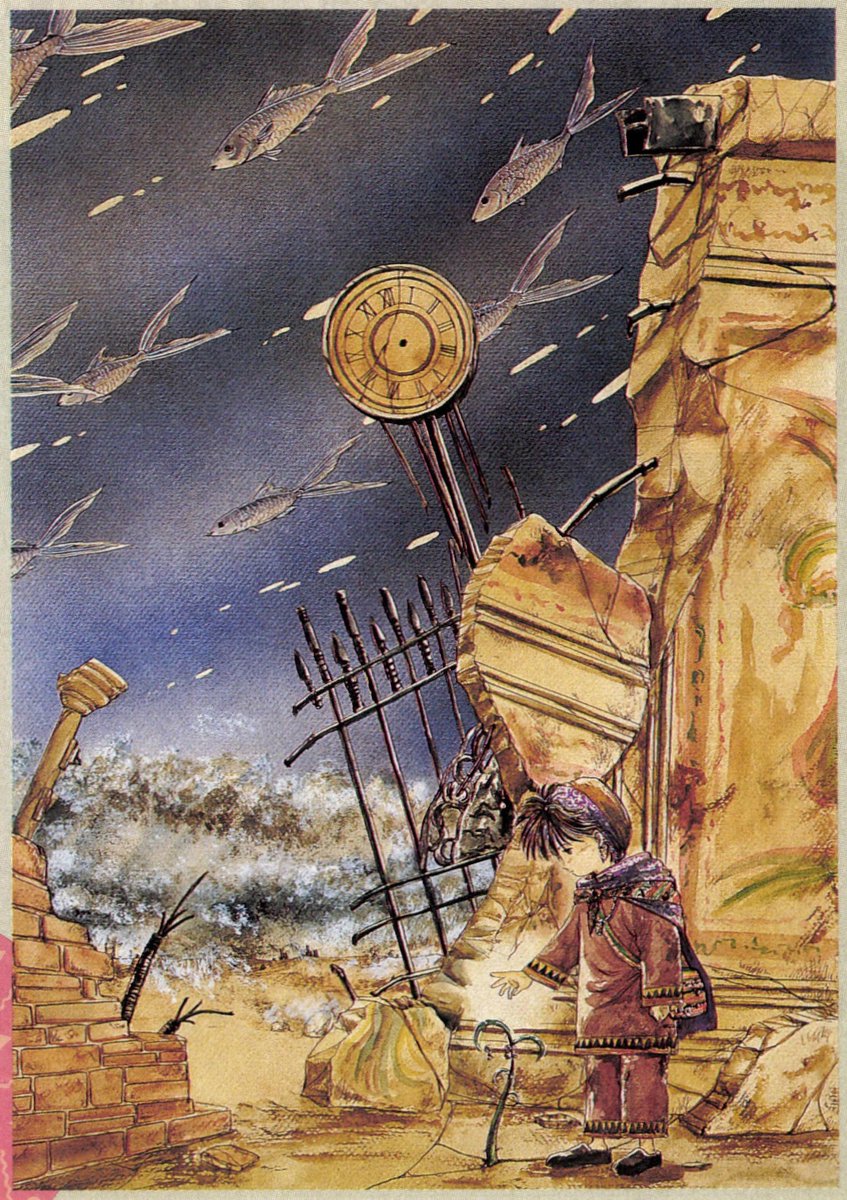 daibatadashi's tweet image. Effort Award in an Fantasy illustration contest organized by LOGOUT Magazine for a work inspired by the word "Analog," 1993