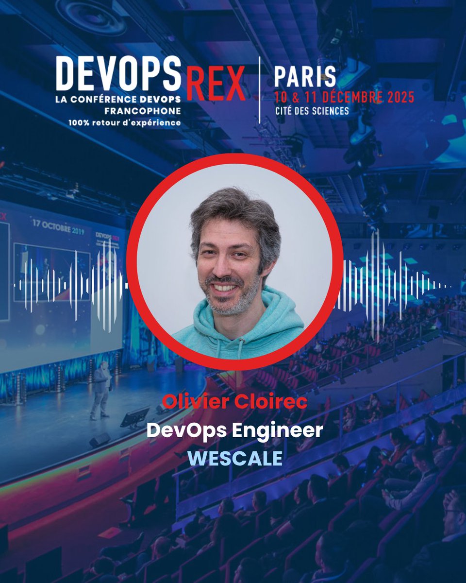 Découvrez les premiers speakers DEVOPS REX 2025

🎤 Jean-Jacques Mok – Program Manager @ Matmut
🎤 Samia Kherrati – Architecte, Advisor @ WeScale
🎤 Olivier Cloirec – DevOps Engineer @ WeScale
🎤 Julien Fouqueray – Team Leader DevSecOps @ BPCE IT

Et ce n’est que le début… 😉