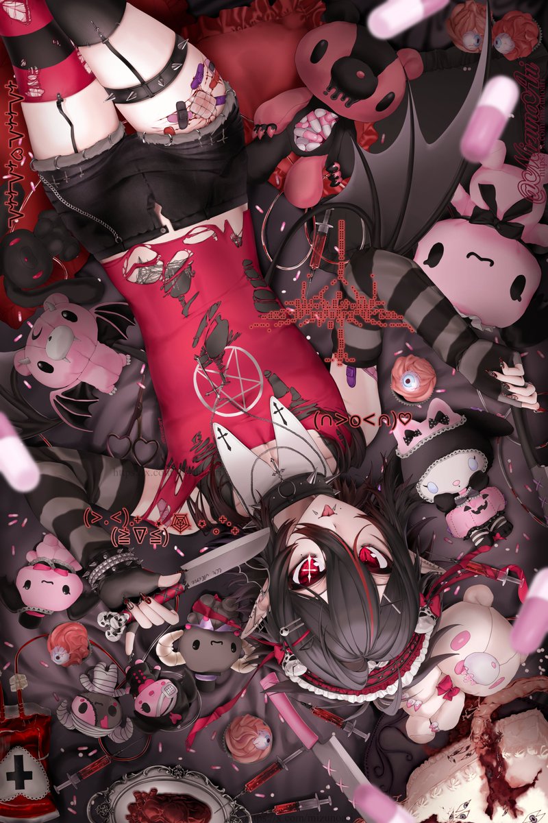 #GrimIllust (｡>\\<)💉🩸₊˚.