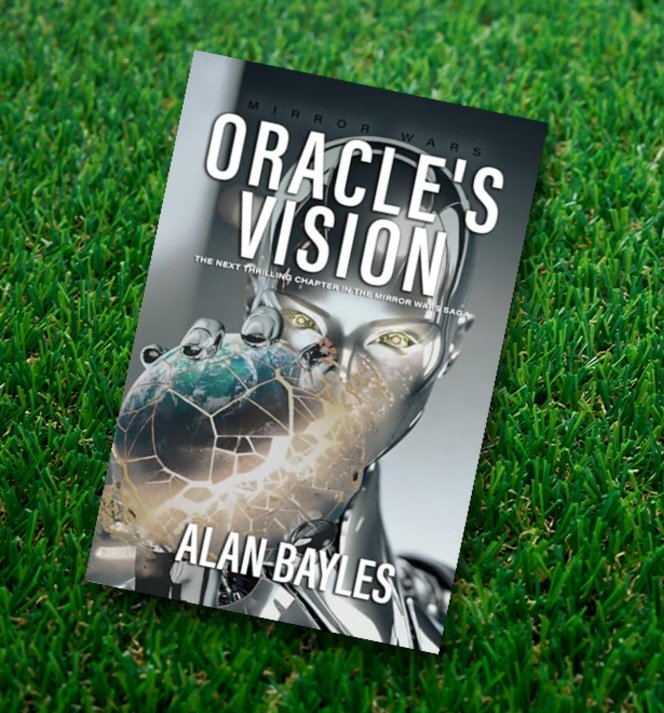 "A powerful reminder of what could happen if sentient technology advanced enough and it became power hungry with it's own deadly mission."
⭐️⭐️⭐️⭐️ Goodreads Review 
#BooksWorthReading #MustRead #SummerReadingFun #BookBoost #ThursdayVibes 

Link mybook.to/OraclesVisionB…